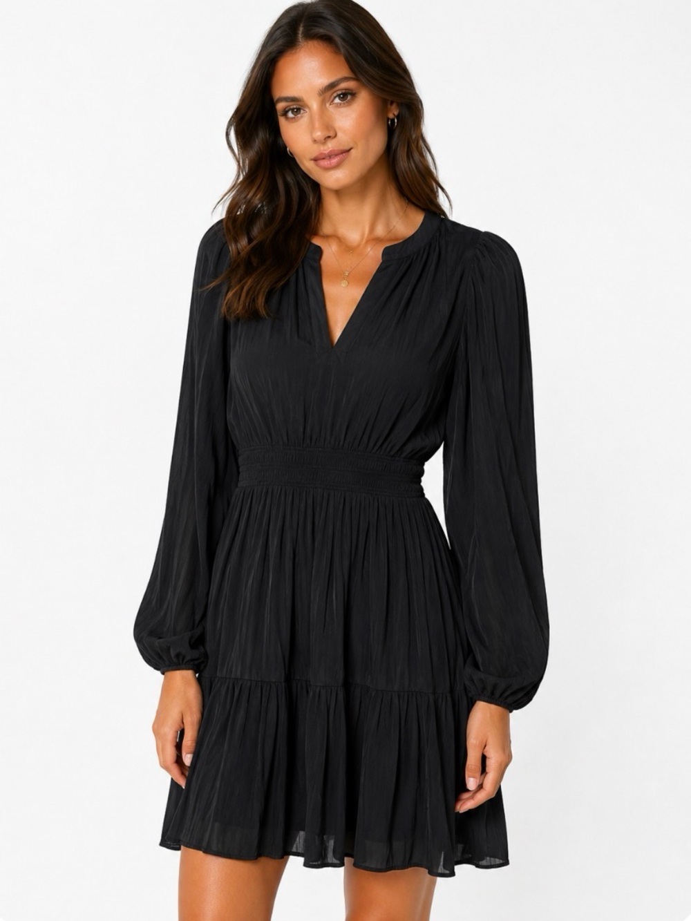 Grade & Gather Silk Dress With Pockets Black Sz S NWT
